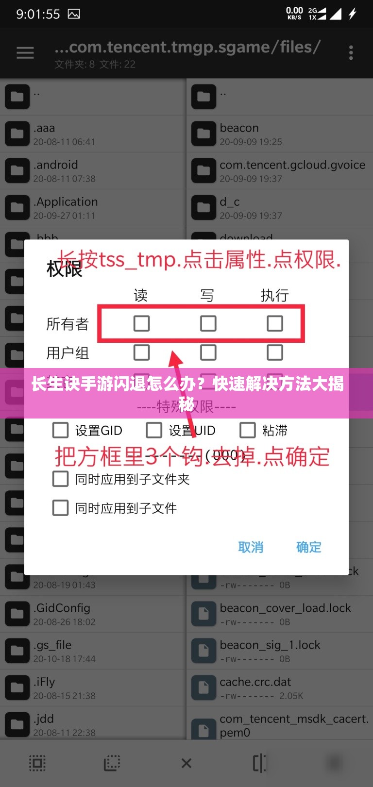 长生诀手游闪退怎么办？快速解决方法大揭秘